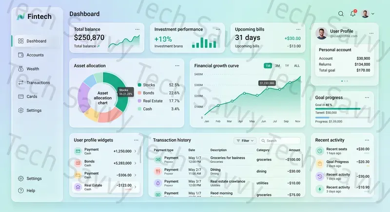 Professional UIux Dashboard Mockups
