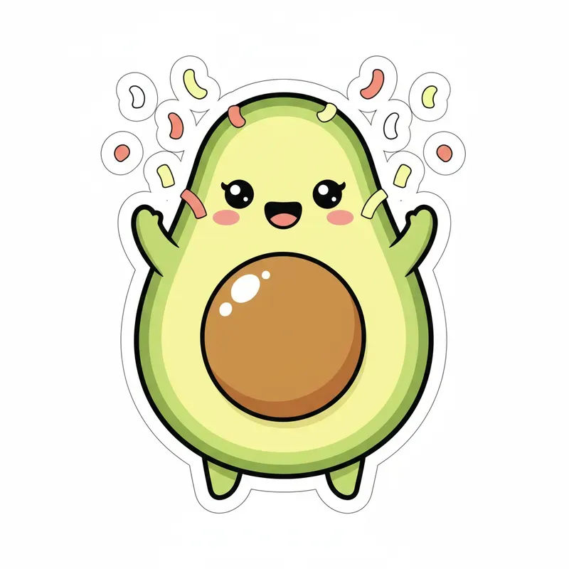 Cute Kawaii Vector Sticker Generator