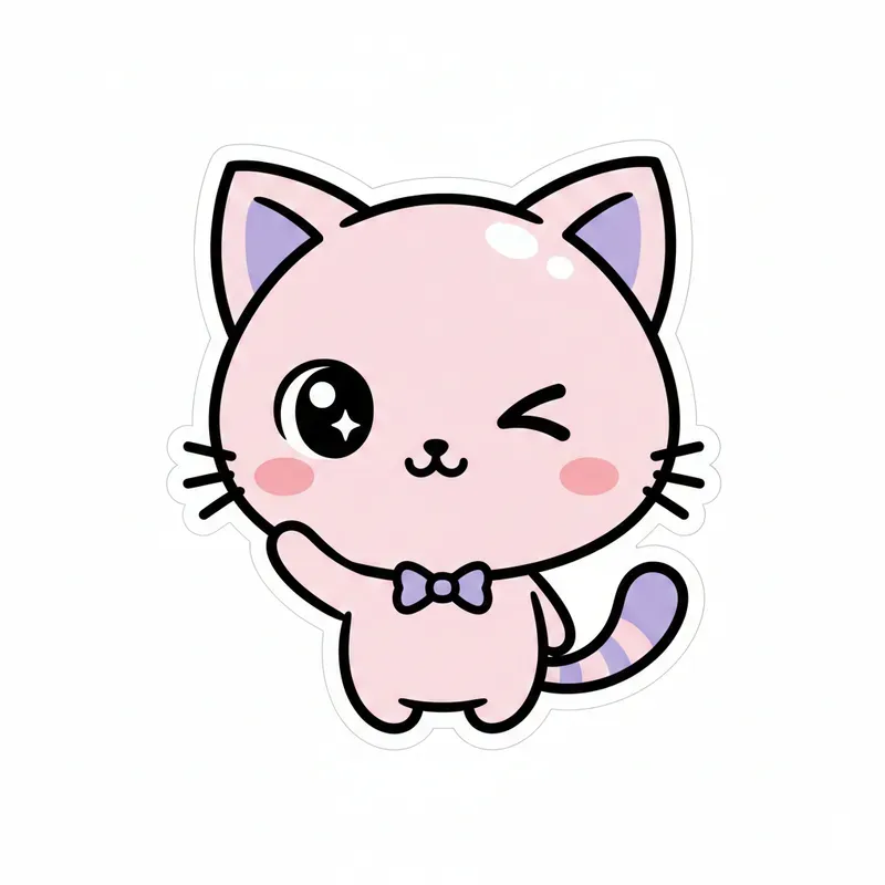 Cute Kawaii Vector Sticker Generator