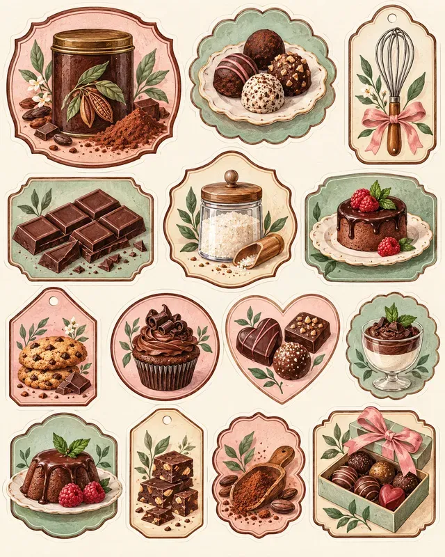 Pantry Label Sticker Sheets