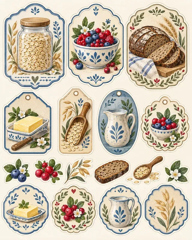 Pantry Label Sticker Sheets