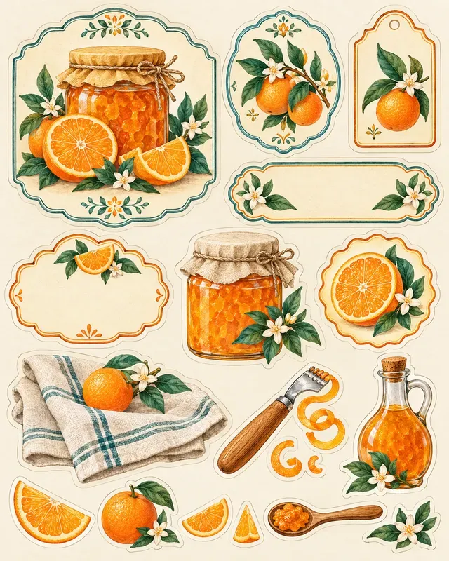 Pantry Label Sticker Sheets