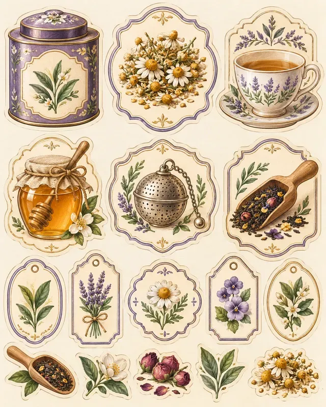 Pantry Label Sticker Sheets