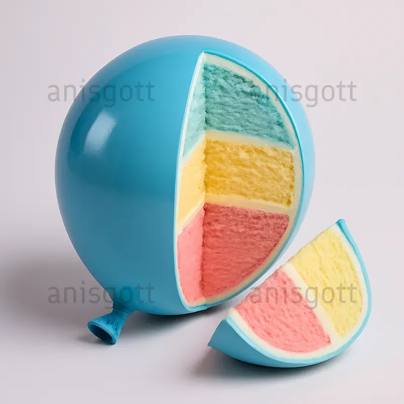 Sweet Core Slices Real Objects Cakes