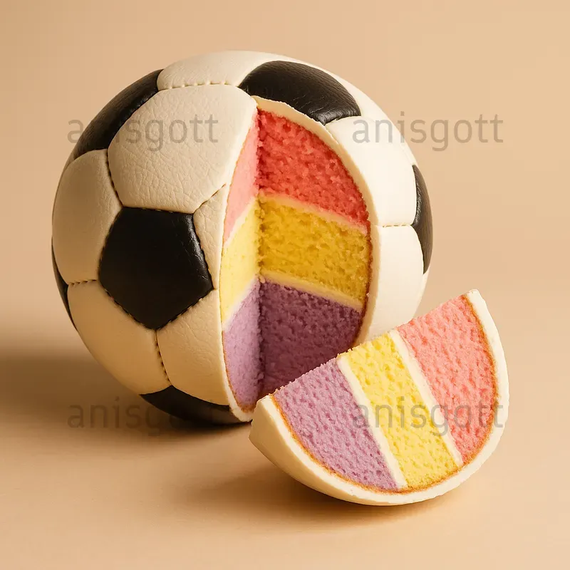 Sweet Core Slices Real Objects Cakes