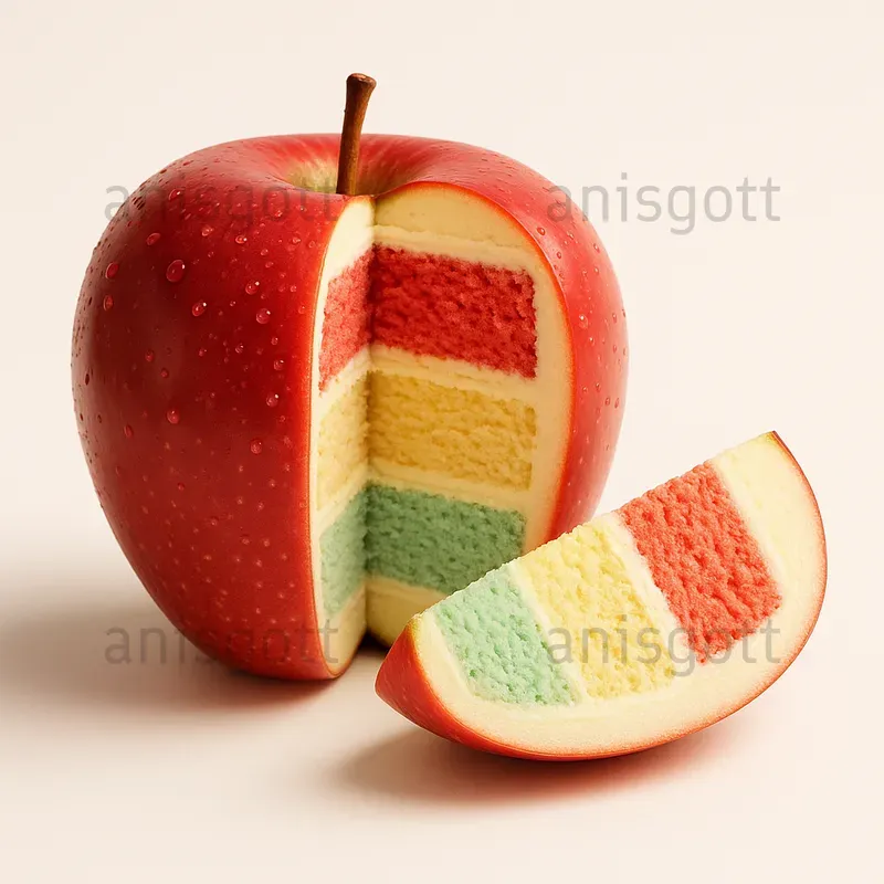 Sweet Core Slices Real Objects Cakes
