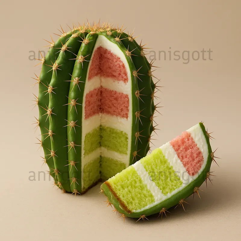 Sweet Core Slices Real Objects Cakes