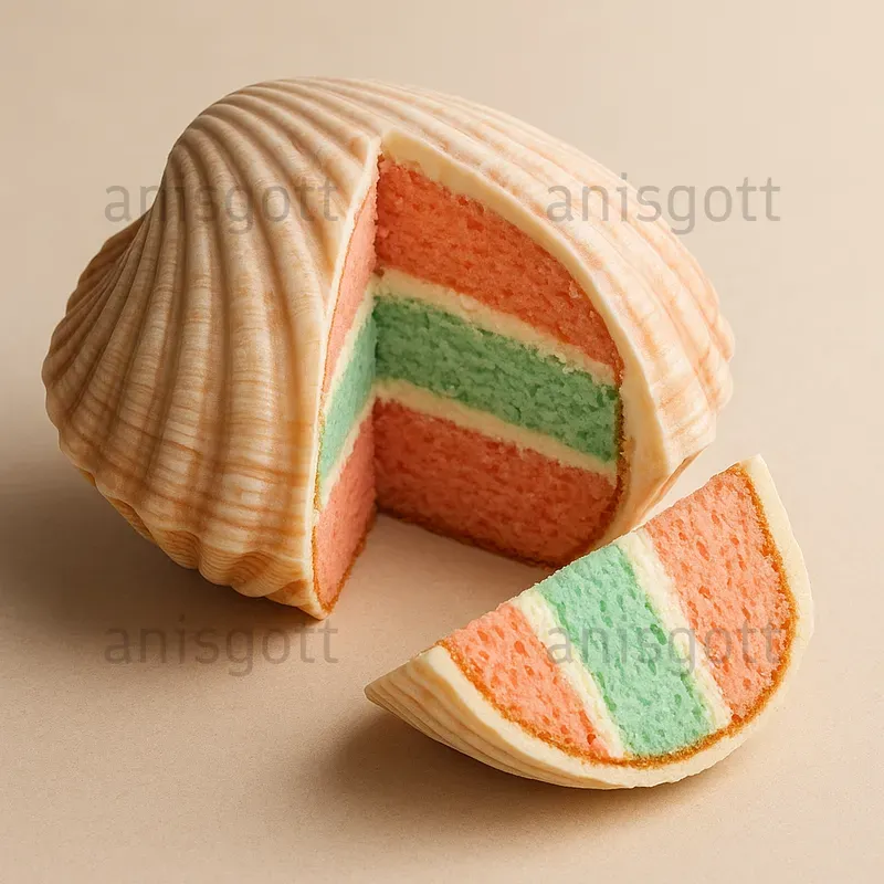 Sweet Core Slices Real Objects Cakes