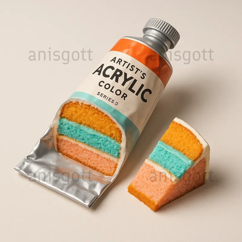 Sweet Core Slices Real Objects Cakes