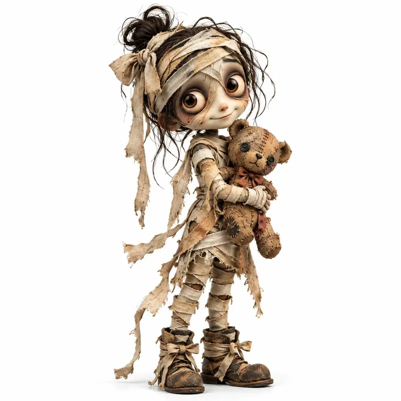 Whimsical Halloween Character Cliparts