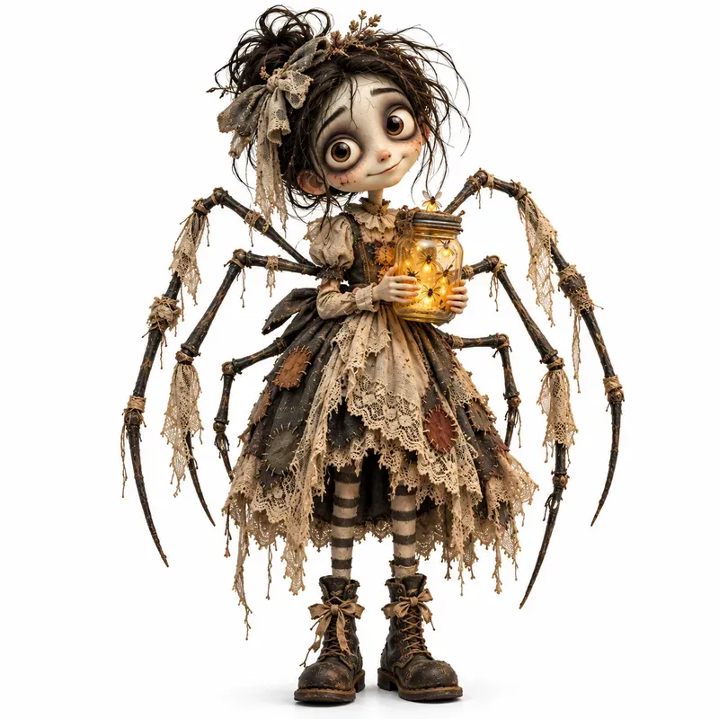 Whimsical Halloween Character Cliparts