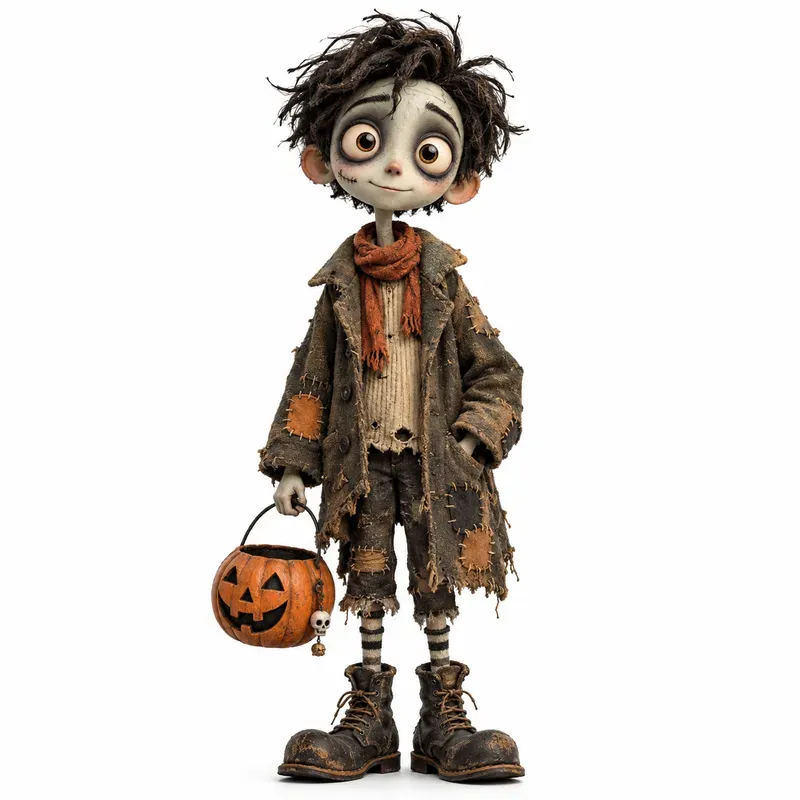Whimsical Halloween Character Cliparts
