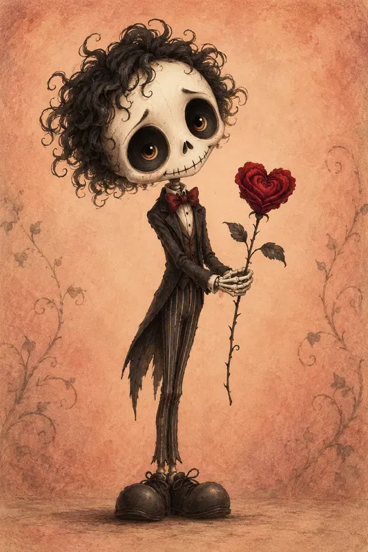 Whimsical Gothic Skeleton Romances