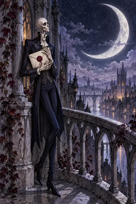 Whimsical Gothic Skeleton Romances