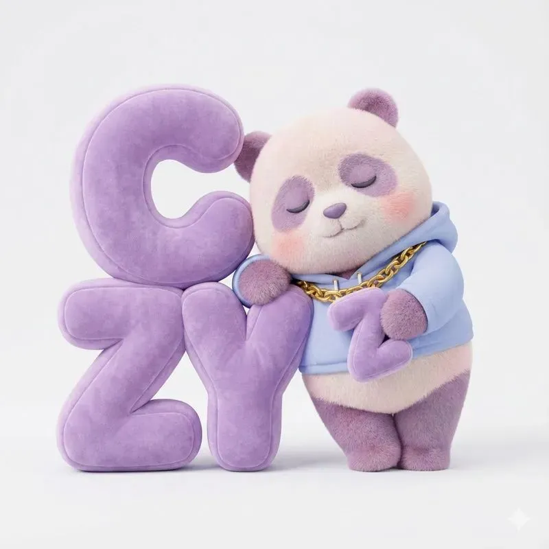 Cute Kawaii Plush Mascots Hugging Fluffies