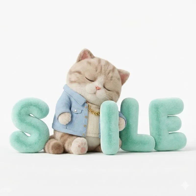 Cute Kawaii Plush Mascots Hugging Fluffies