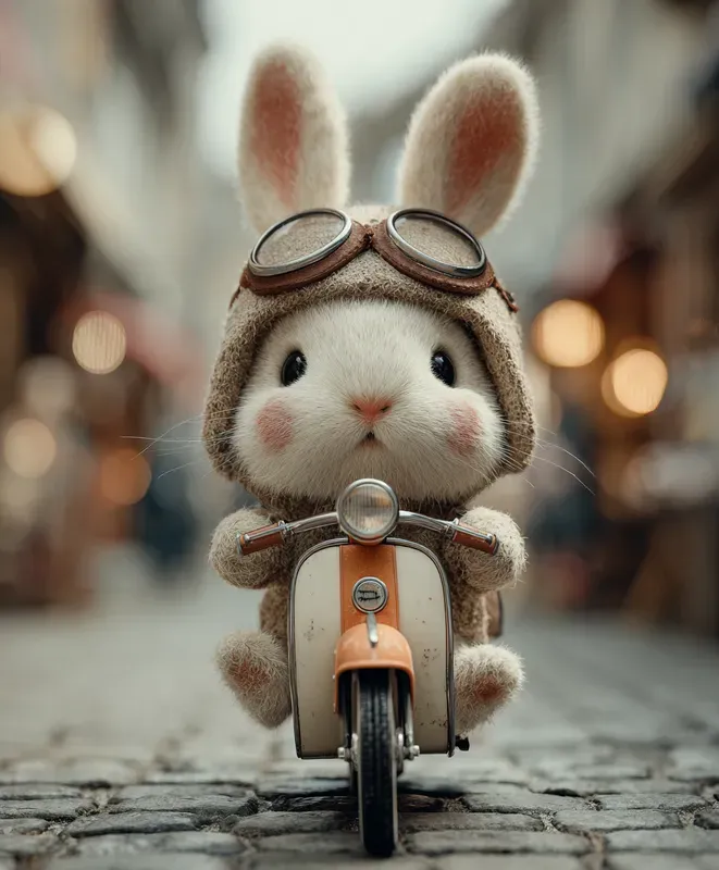 Tiny Animal Biker Realistic Generator