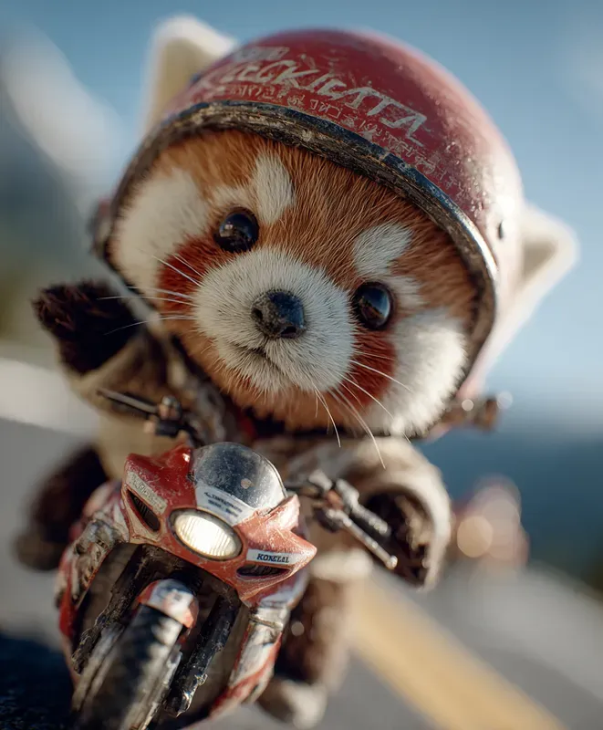 Tiny Animal Biker Realistic Generator