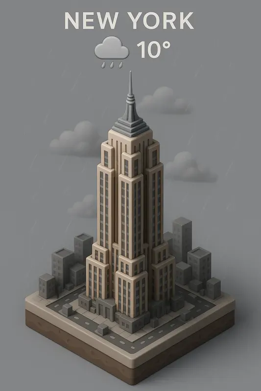 City Models 3D Weather Maps