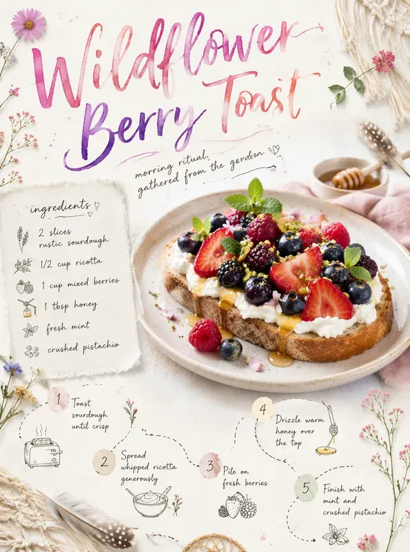Boho Freespirit Recipe Poster Generator