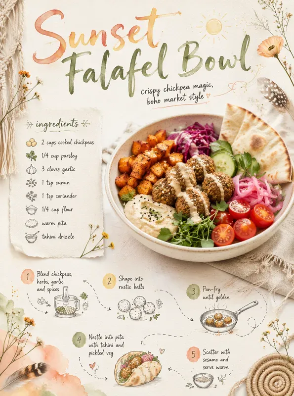 Boho Freespirit Recipe Poster Generator