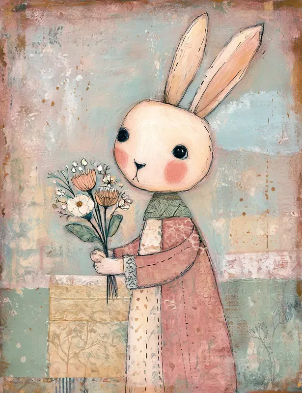 Soft Whimsical Folk Art Junk Journals