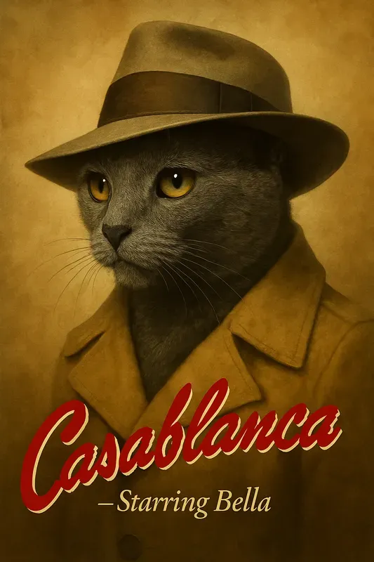 Your Pet As A Movie Star Cinematic Poses