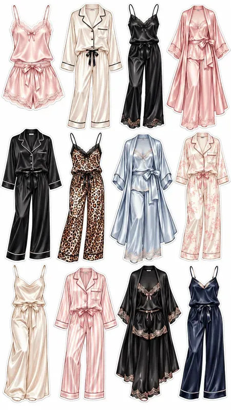 Chic New York Pajama Party Sticker Sheets