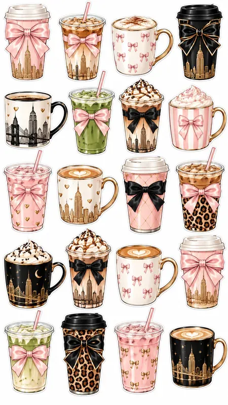 Chic New York Pajama Party Sticker Sheets