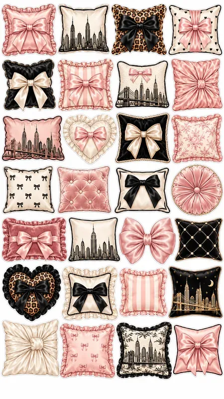 Chic New York Pajama Party Sticker Sheets