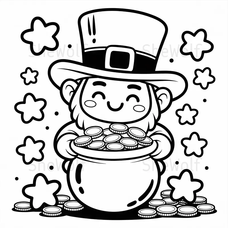Bold And Easy St Patricks Day Coloring Pages