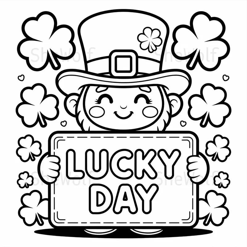 Bold And Easy St Patricks Day Coloring Pages
