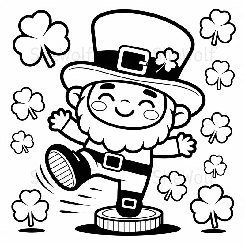 Bold And Easy St Patricks Day Coloring Pages