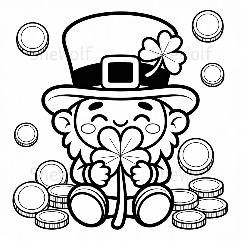 Bold And Easy St Patricks Day Coloring Pages