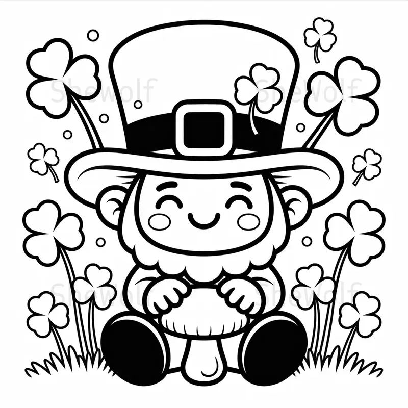 Bold And Easy St Patricks Day Coloring Pages