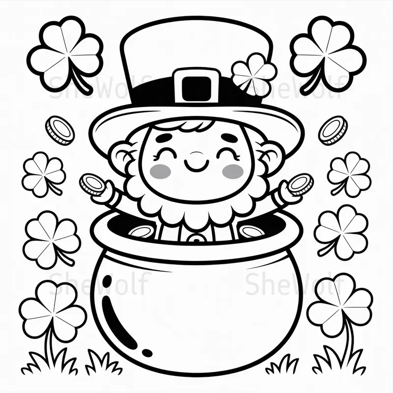 Bold And Easy St Patricks Day Coloring Pages