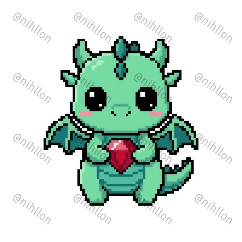 Pixel Cute Kawaii Cliparts