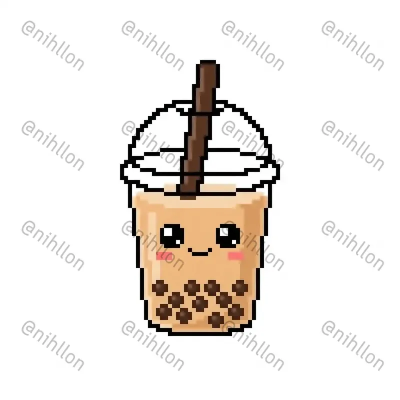 Pixel Cute Kawaii Cliparts