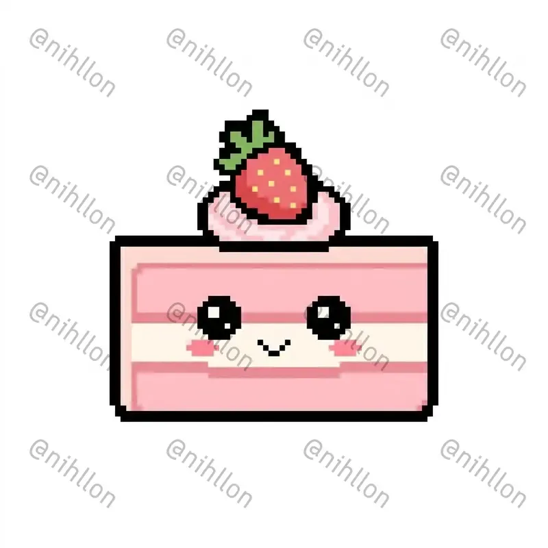 Pixel Cute Kawaii Cliparts