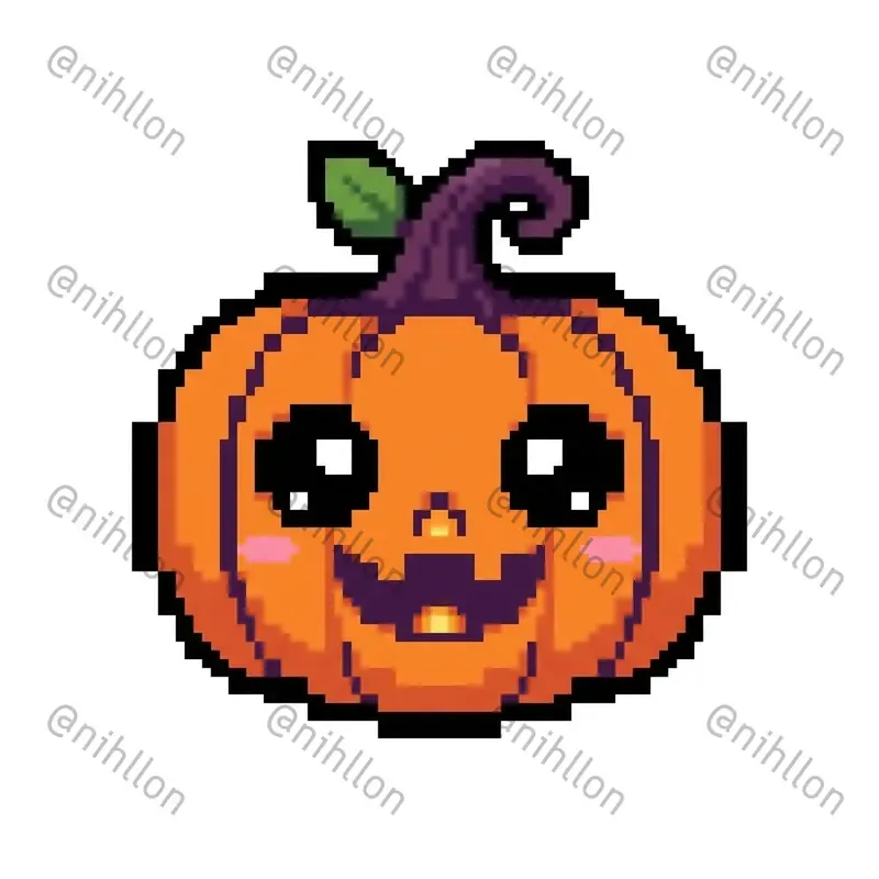 Pixel Cute Kawaii Cliparts