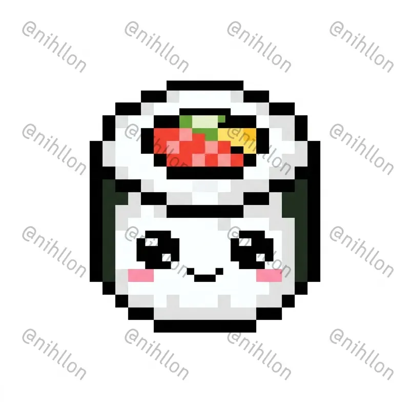 Pixel Cute Kawaii Cliparts