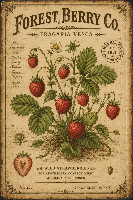Vintage Botanical Fruit Art Prints