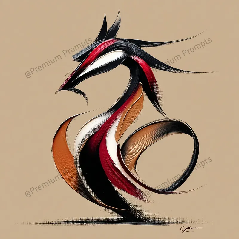 Heavy Impasto Brushstrokes Clipart Logos