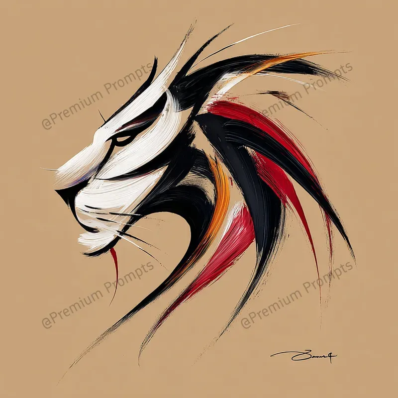 Heavy Impasto Brushstrokes Clipart Logos