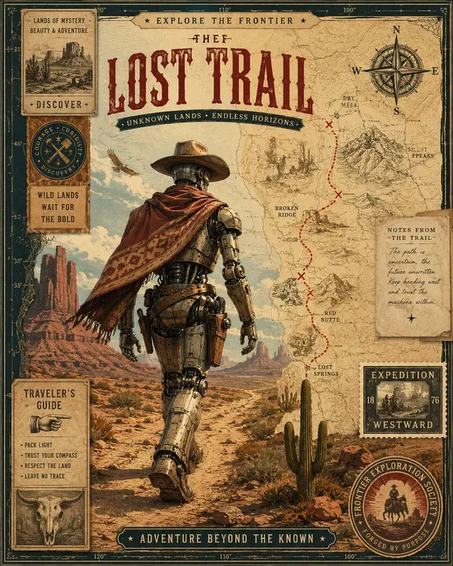 Vintage Travel Map Collages