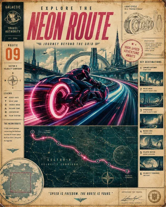 Vintage Travel Map Collages