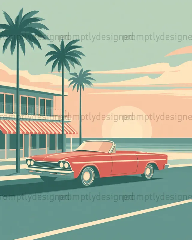 Cel Shaded Retro Posters