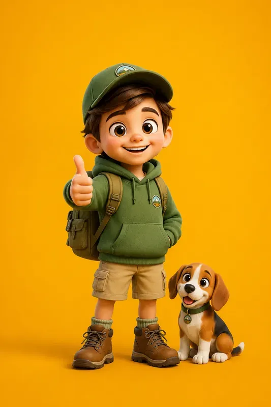 Cute 3D Cartoon Character Posters