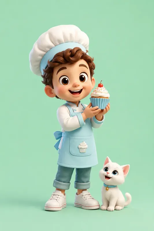 Cute 3D Cartoon Character Posters