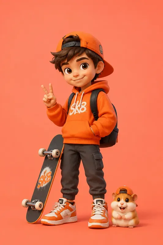 Cute 3D Cartoon Character Posters